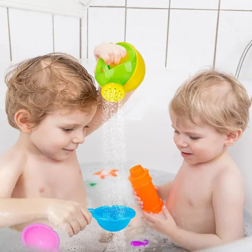 Miniatura 6 de Juguetes de baño para niños pequeños de 1 a 3 años – Juguetes de mesa de agua, fácil de limpiar, juguetes de agua sin moho, divertidos regalos