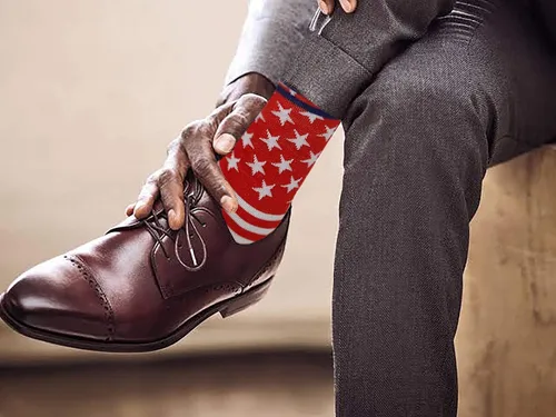 Miniatura 2 de Different Touch Calcetines de vestir de diseño de moda coloridos para hombres 10-13