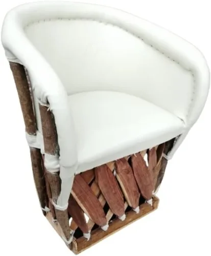 Miniatura 4 de Silla Equipal Furniture hecha a mano por Equipales San José Rústica en color blanco Estilo tradicional mexicano Ideal para tu hogar, casa, jardín