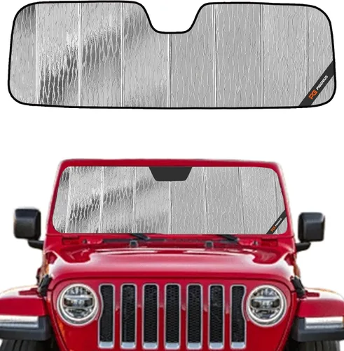 Miniatura 17 de Protección solar para parabrisas Pigenius para Jeep Wrangler JL 2018-2025, protector solar para ventana delantera Gladiator 2020-2025 - AstraGuard