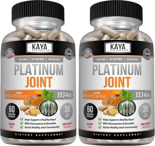 Miniatura 10 de Kaya Naturals Platino - Nature Made Bioperine, glucosamina, cúrcuma con boswellia, propiedades antioxidantes saludables, curcumina de cúrcuma 1334