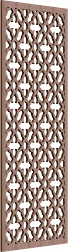 Miniatura 90 de Madison Paneles de pared decorativos de madera con calado, 9 3/8 pulgadas de ancho x 24 3/8 pulgadas de alto x 3/8 de alto, roble rojo rojo (Red Oak)