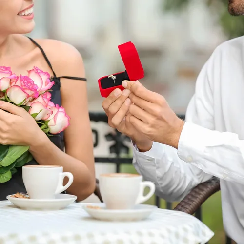 Miniatura 10 de Laumoi Caja de terciopelo para anillos de 36 piezas para ceremonia de boda, cajas de joyería de compromiso, estuche de exhibición para anillos
