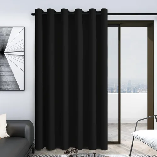 Miniatura 110 de Deconovo Cortina opaca, para oscurecer la habitación Gris claro