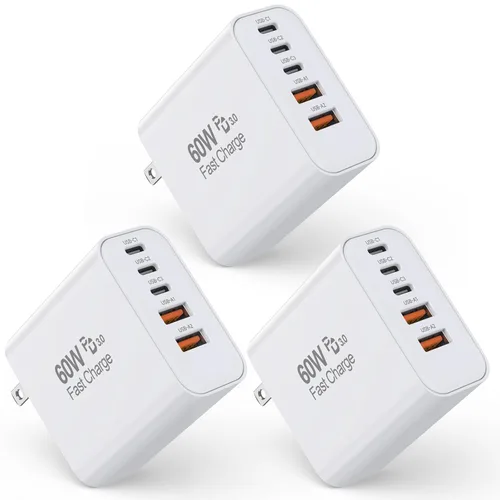 Miniatura 11 de 60W iPhone 17 16 Type C Wall Charger Block,2 Pack Apple Multi Fast Charging Blocks for iPhone,QC&Power Adapter for iPhone 17/17 Air/16e/16Pro