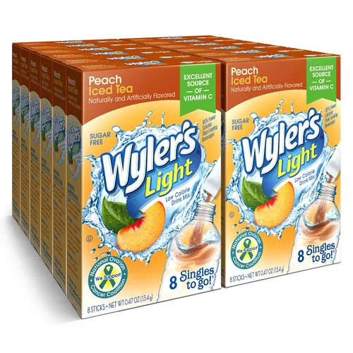 Miniatura 12 de Wyler's Light Paquetes de polvo Singles to Go, mezcla de bebida de agua, paquete variado de 40 unidades, limonada rosa, fresa y arándanos, sin
