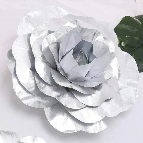 Miniatura 15 de Efavormart - Rosas de espuma 3D grandes para decoración de bodas, paquete de 4 flores artificiales de 12 pulgadas, color oro rosa, ramo de bricolaje