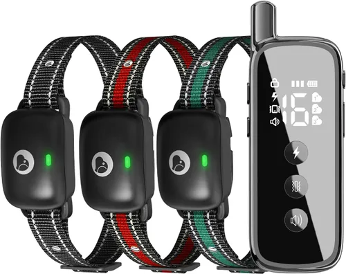 Miniatura 13 de Collar de choque para perro, collar de entrenamiento para perros con control remoto para perros pequeños, medianos y grandes, collar electrónico