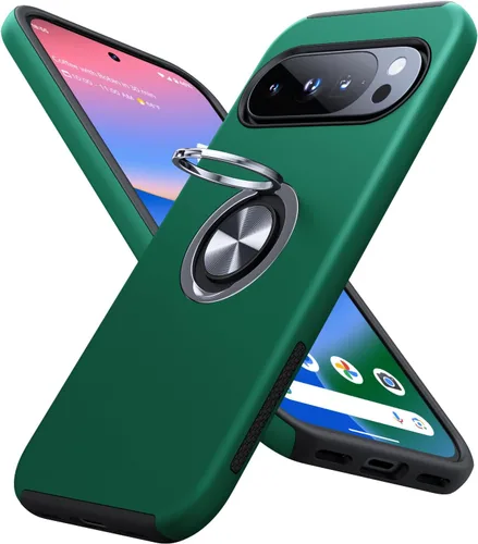 Miniatura 45 de JAME Funda para Google Pixel 7 Pro, Funda de Ajuste Delgado para Pixel 7 Pro con Soporte de Anillo Kickstand