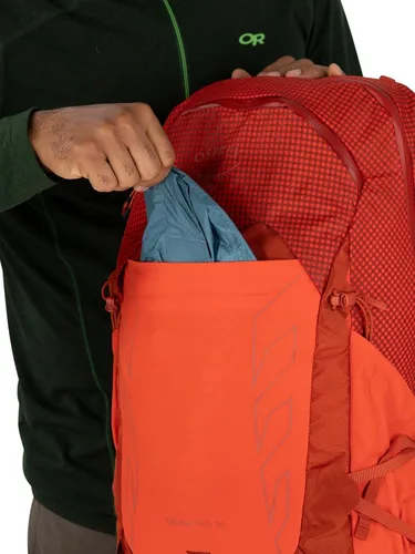 Miniatura 6 de Osprey Talon Pro 20L Mochila de senderismo para hombre con cinturón de cadera, forro plateado