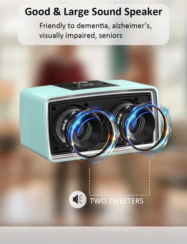 Miniatura 4 de iGuerburn Reproductor de música simple para personas mayores con demencia Reproductor de MP3 fácil para pacientes con Alzheimer, demencia