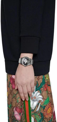 Miniatura 4 de Gucci G-Timeless cuarzo esfera negra reloj para mujer YA1264136, Movimiento de cuarzo