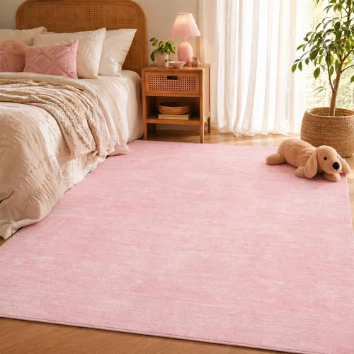 Miniatura 69 de RUGSREAL - Tapete pequeño de 2x3 con base de goma, resistente a las manchas, moderno, color liso, contemporáneo lavable, para la entrada, sala