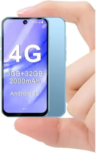 Miniatura 10 de Mini teléfono para niños, teléfono infantil desbloqueado, pantalla táctil HD de 3.88 pulgadas, 4G, doble SIM, identificación facial, Android 12
