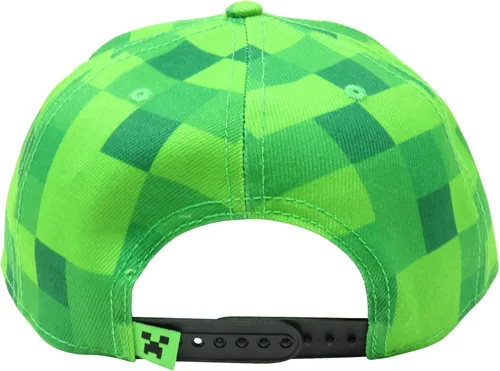 Miniatura 3 de Minecraft Pixel Creeper Boys Snapback Gorra Gorra Nueva Licencia Verde