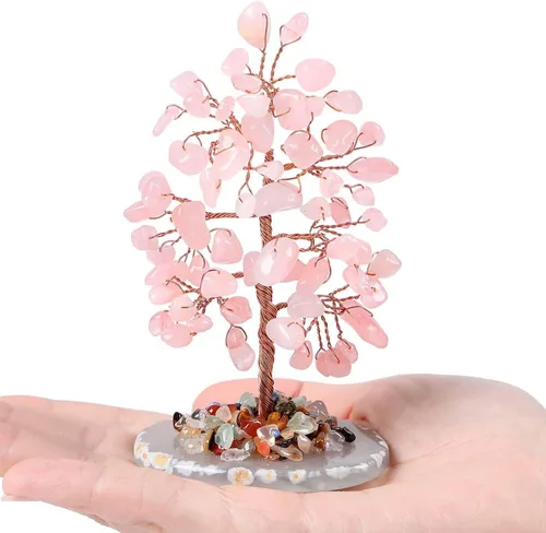Miniatura 7 de Ciana Árbol de la vida de chakras, árbol de cristal de aventurina para energía positiva, piedras curativas, decoración de Feng Shui Árbol