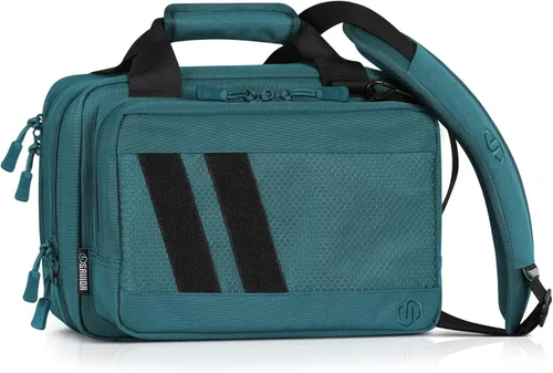 Miniatura 8 de Savior Equipment Specialist Series Tactical Double Scoped Handgun Firearm Case Pistol Bag For Outdoor Hunting Shooting Range, Lockable Compartment