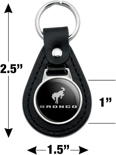Miniatura 2 de Ford Bronco - Llavero de piel negra
