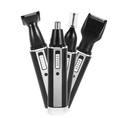 Dioche Cortadora de pelo para orejas y nariz, 4 en 1, recargable, profesional, sin dolor, eléctrico, para orejas, nariz, cejas, para hombres y
