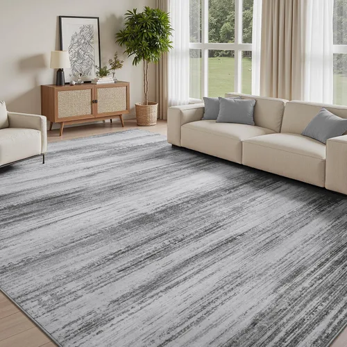 Miniatura 15 de PADOOR Alfombra moderna abstracta para entrada, alfombra lavable de 2 x 3 pulgadas, antideslizante, ultra suave, de pelo bajo, para puerta