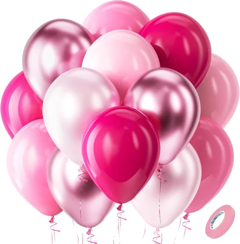 Miniatura 16 de Bezente Globos de látex de confeti negro y plateado, 60 globos de 12 pulgadas, cromados metálicos y confeti de 12 pulgadas, para Año Nuevo