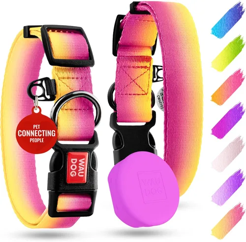 Miniatura 24 de Collar de Nylon para Perros WAUDOG - Collar Ajustable para Perros Grandes, Pequeños y Medianos - Collares Separables para Cachorros de Razas Grandes