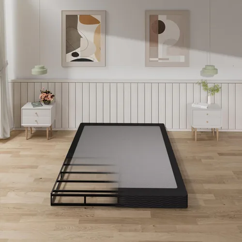 Miniatura 16 de Tyndall 10 Inch Twin Box Spring, Heavy Duty Metal Box Spring for Twin Size Bed Mattress Foundation with Fabric Cover, Noise-Free, Non Slip, Easy