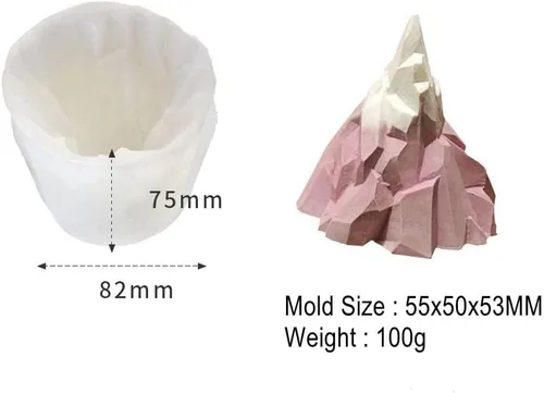 Miniatura 2 de Moldes de vela de hilo de silicona 3D para hacer velas, bricolaje, suéter, tipo piedra, molde de silicona, para hornear, hacer resina de cera