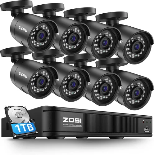 Miniatura 12 de ZOSI Cámara de Seguridad para el Hogar HD de 2MP 1080p para Exteriores e Interiores (Híbrida 4 en 1 HD-CVI/TVI/AHD/960H CVBS Analógica), Cámara