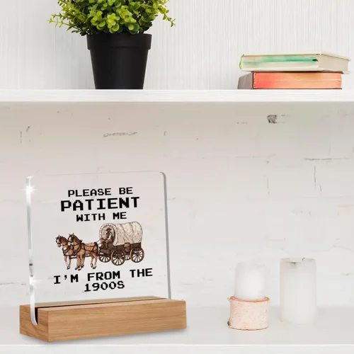 Miniatura 4 de Divertida placa acrílica retro de regalo para amigos, compañeros de trabajo, regalos occidentales para mujeres, hombres, mejores amigos, decoración