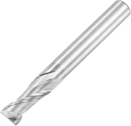 Miniatura 12 de uxcell Fresa de extremo de nariz cuadrada, punta de 0.079 in de diámetro de carburo sólido sin recubrimiento, fresadora CNC de 2 flautas en espiral