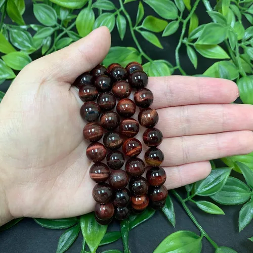 Miniatura 62 de Gem Avenue Handmade Round Bead Stretch Bracelet Unisex Natural Stone Beaded Jewelry for Men & Women, Elastic Wristband for Daily Wear