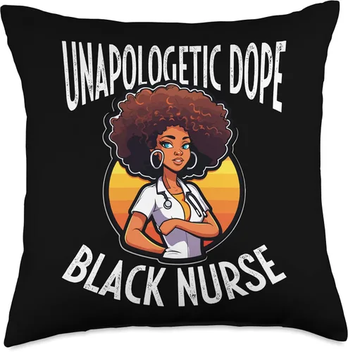 Miniatura 4 de Unapologetically Dope Black Nurse Black Pride African American Nursing Black History Month Throw Pillow, 16x16, Multicolor