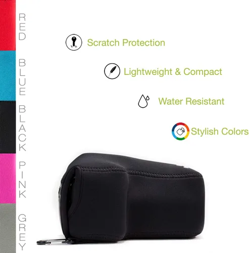 Miniatura 6 de MegaGear MG1194 - Funda de neopreno ultraligera para cámara compatible con Canon EOS Rebel T8i, Kiss X10i, Rebel SL3, Kiss X10, Rebel SL2, Kiss X9