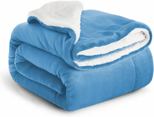 Miniatura 29 de IR Imperial Rooms Mantas Sherpa de color rosa bebé tamaño King para cama – Paquete al por mayor de 9 mantas Sherpa – Manta suave y esponjosa