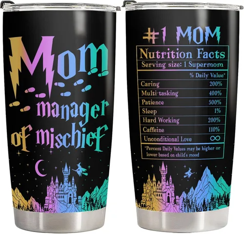 Miniatura 13 de 34HD Regalos del Día de la Madre para Mamá, Vaso Térmico de Mamá Beisbolista con Tapa, Taza de Café de Béisbol de 20oz con Aislamiento al Vacío Mamá