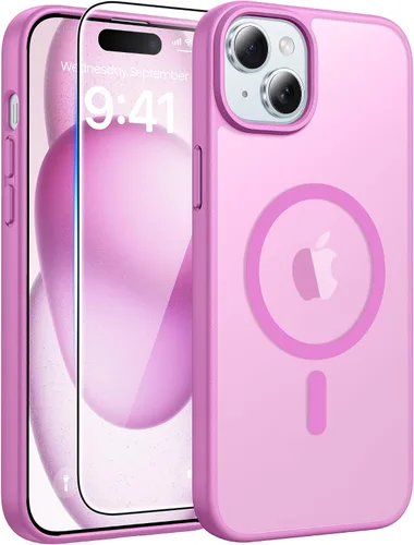 Miniatura 218 de FNTCASE - Funda para iPhone 16 Pro: magnética, mate, translúcida, de grado militar, protectora contra caídas, resistente, fina, duradera y a prueba