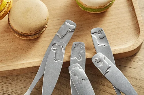 Miniatura 9 de ANNOVA Cubertería para niños con acabado mate, de alta calidad, de acero inoxidable, tenedores, cucharadas, utensilios para niños, oxidados