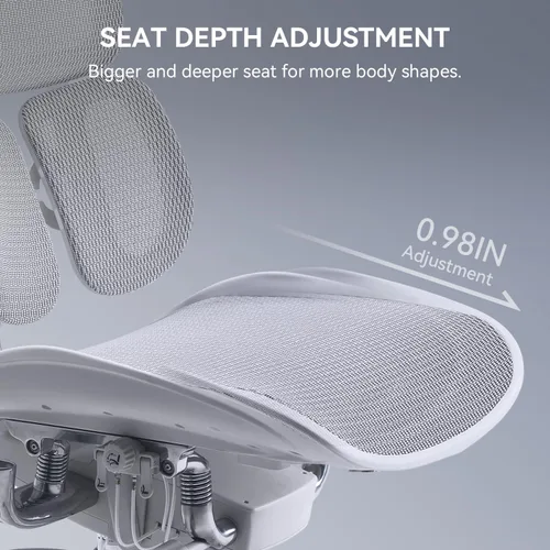Miniatura 9 de SIHOO Doro S300 Silla Ergonómica de Oficina, Silla de Computadora, Silla Gaming con Soporte Lumbar Dinámico Doble, Reposabrazos Coordinados 6D