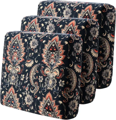 Miniatura 15 de YISUN - Funda de cojín de cuero PU para sofá, fundas de cojín elásticas impermeables para sofá, fundas de asiento de silla de RV de cuero sintético