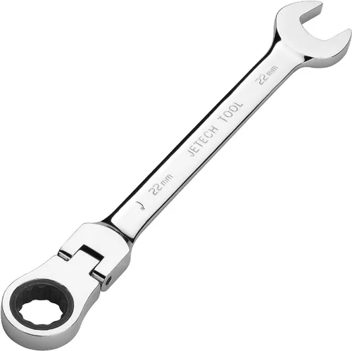 Miniatura 18 de Jetech 14mm Juego de llaves de trinquete con cabeza flexible: llave de caja de 12 puntos Combinación de trinquete métrico de cromo vanadio