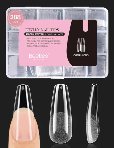 Miniatura 15 de beetles Gel Polish Kit de pegamento para uñas acrílicas, cepillo 5 en 1 súper fuerte, pegamento de gel y esmalte, requiere lámpara LED, regalo