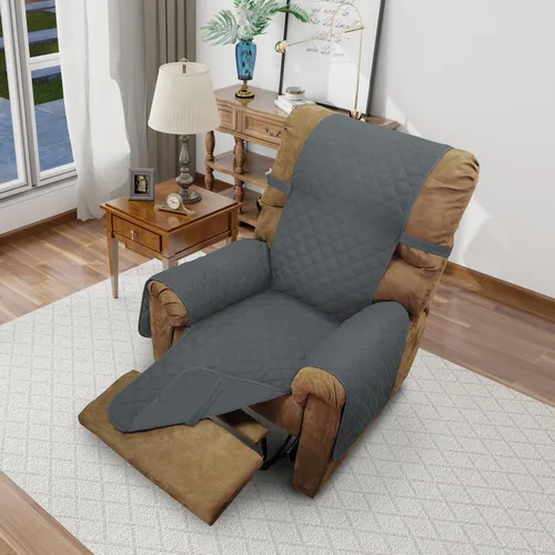 Miniatura 21 de Fundas para silla reclinable, reversible, funda de sofá para mascotas, protector de muebles para niños perezosos