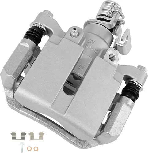 Miniatura 13 de cciyu Conjunto de pinza de freno trasera izquierda 18B4644A con soporte para Buick Rendezvous, para Chevy Venture, para Oldsmobile Silhouette