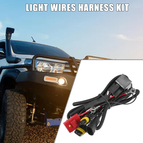 Miniatura 2 de HID Arnés de relé de cableado de batería de 4.9 ft / 4.9 pies de largo 9006/9012/H10/9005 HID Lámparas Kit de relé de enchufe de 12 V Ruber