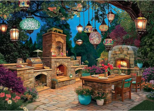 Miniatura 17 de Blueforest Rompecabezas de 1000 piezas para adultos y personas mayores, rompecabezas colorido de faro de pueblo costero, rompecabezas de 27.5 x 19.7