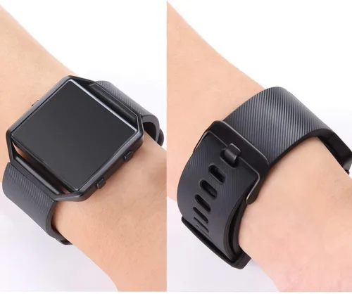 Miniatura 5 de Correa con marco para reloj Fitbit Blaze de LEEFOX, edición especial, correa de silicón, unisex, S G-10pack Classic+1 Marco Negro