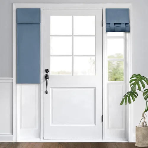 Miniatura 59 de HOMEIDEAS Cortinas Opacas para Aula para Puerta Principal, Cubierta de Ventana de Puerta de Aula, Persianas de Privacidad con Aislamiento Térmico