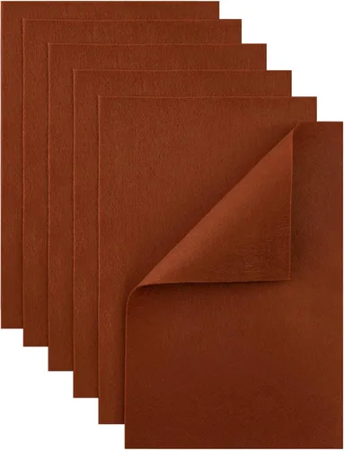 Miniatura 17 de Hojas de fieltro blanco HaoFeiJH - 6 piezas de cuadrados de fieltro suave (8x12 A4), 1.5mm de espesor, ideal para costura, retazos, decoración