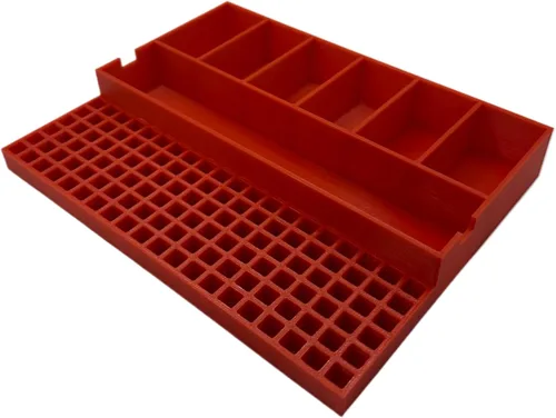 Miniatura 6 de TOOLCRAFT3D Soporte de brocas de impacto diseñado para DEWALT Medium ToughCase (7 compartimentos + 120 bits) Solo inserto (negro)